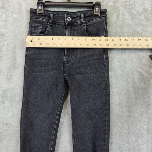 Zara Jeans Womens Size 2 Charcoal Gray Skinny High Rise Join Life Stretch Denim - Picture 5 of 10
